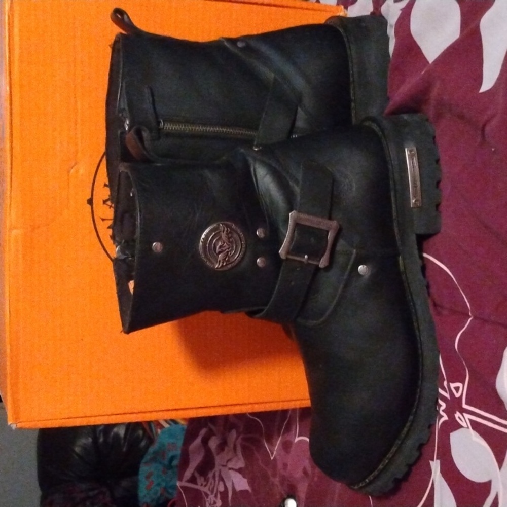 Men's Biker style riding Boots Size 12